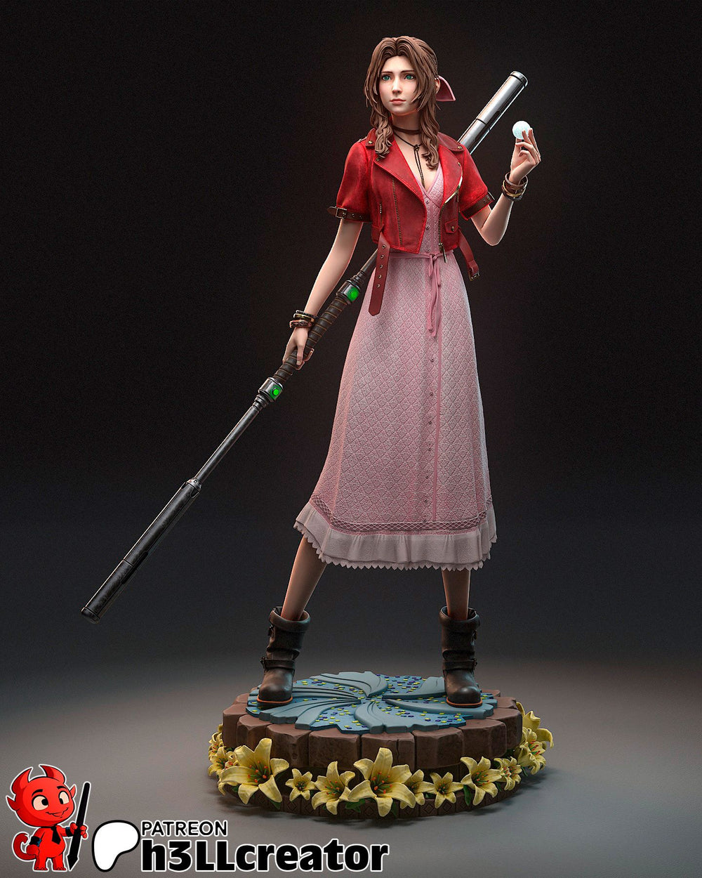Aerith — ff7 — Statue by H3llcreator