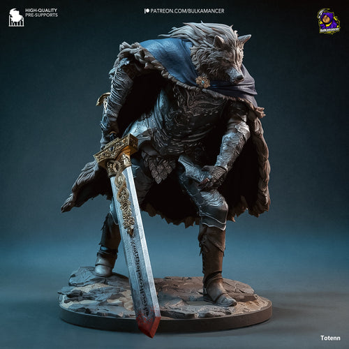 Blaidd the Half-Wolf — Elden Ring — Statue by Bulkamancer