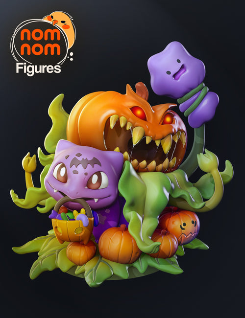Bulbasaur — Pokemon Halloween — Statue by NomNom