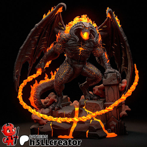 Balrog — fellowship-of-the-ring — Statue by H3llcreator