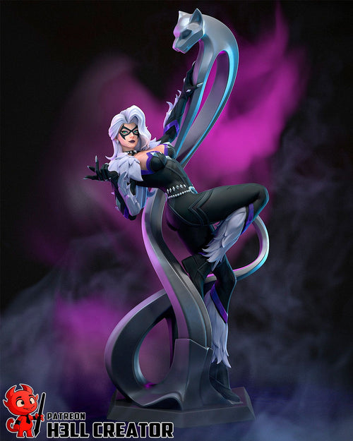 Black Cat — comic-book — Statue by H3llcreator