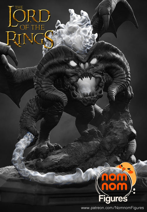 Chibi Balrog — Lord of the Rings — Statue by NomNom