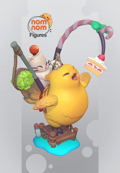 Chibi Chocobo — Final Fantasy VII — Statue by NomNom