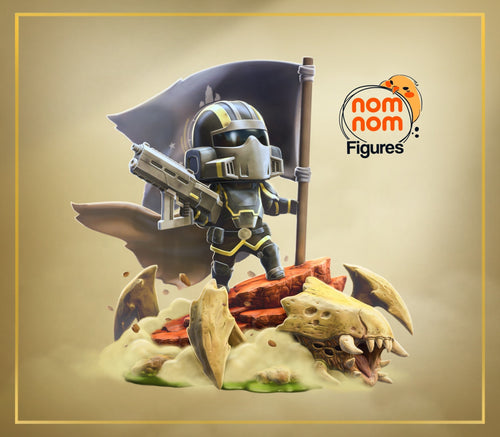 Chibi Helldiver — Helldivers 2 — Statue by NomNom