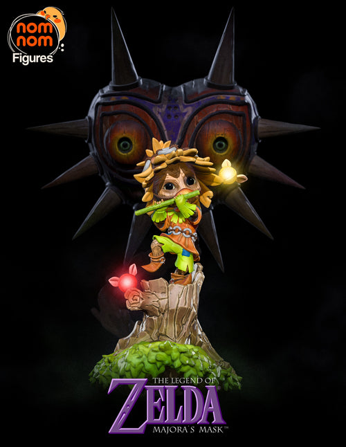 Chibi Majora and skull kid — The legend of Zelda — Statue by NomNom