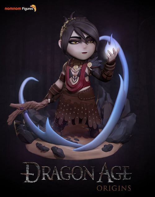 Chibi Morrigan — Dragon Age — Statue by NomNom