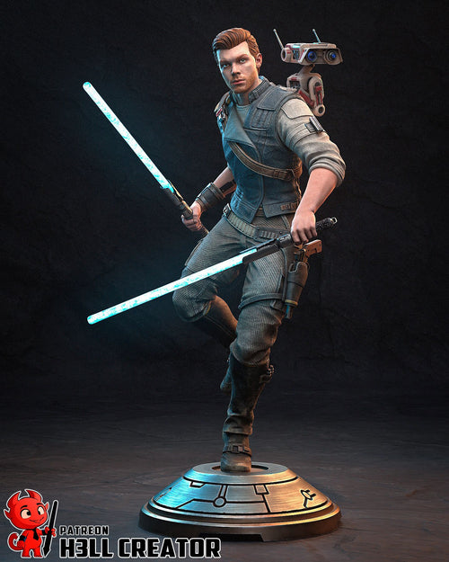 Cal Kestis — jedi-fallen-order — Statue by H3llcreator