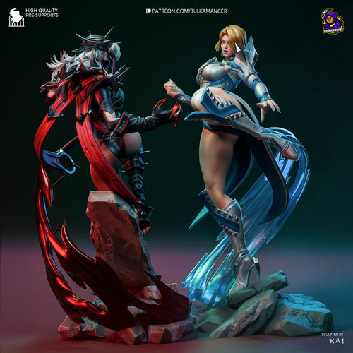 Emma Frost vs Malice | Marvel Rivals — Statue by Bulkamancer