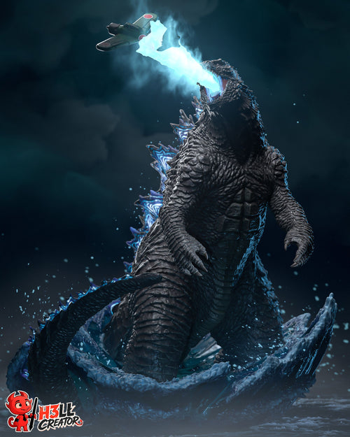 Godzilla — japanese-cinema — Statue by H3llcreator