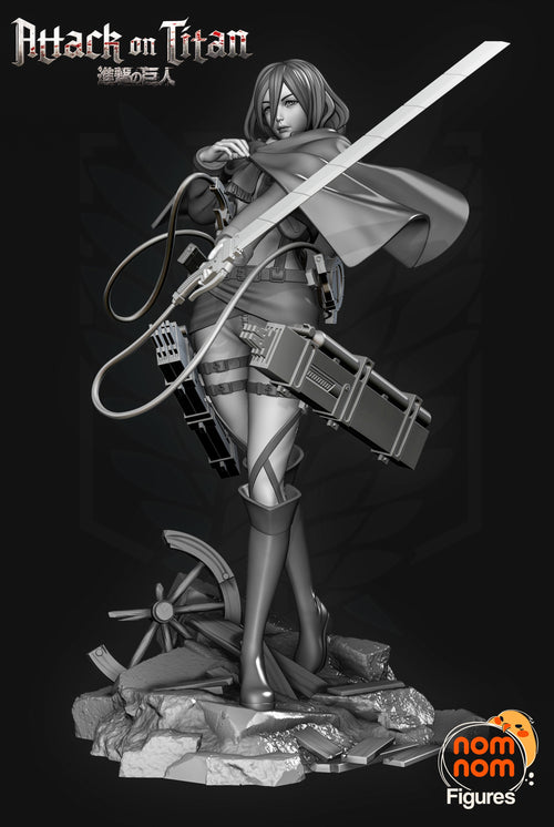 Mikasa Ackerman (Stand Alone) — Attack on Titan — Statue by NomNom