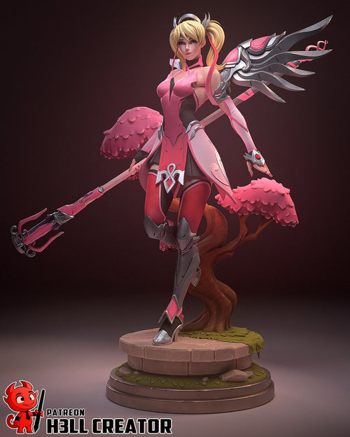 Mercy — overwatch — Statue by H3llcreator