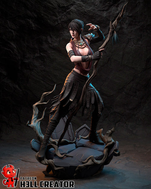 Morrigan — dragon age — Statue by H3llcreator