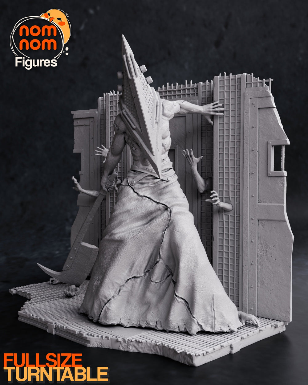 Pyramid Head — Silent Hill- 3D print model — Statue by NomNom