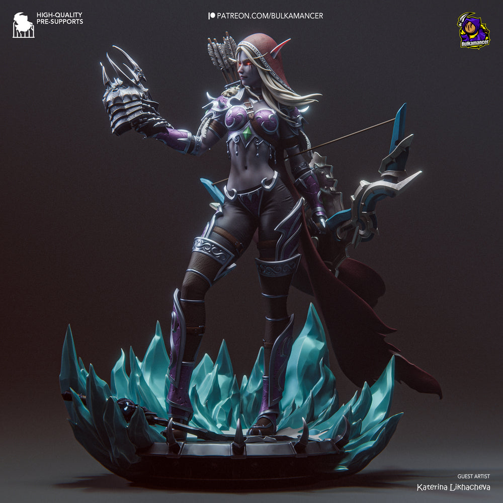 Sylvanas — warcraft — Statue by Bulkamancer