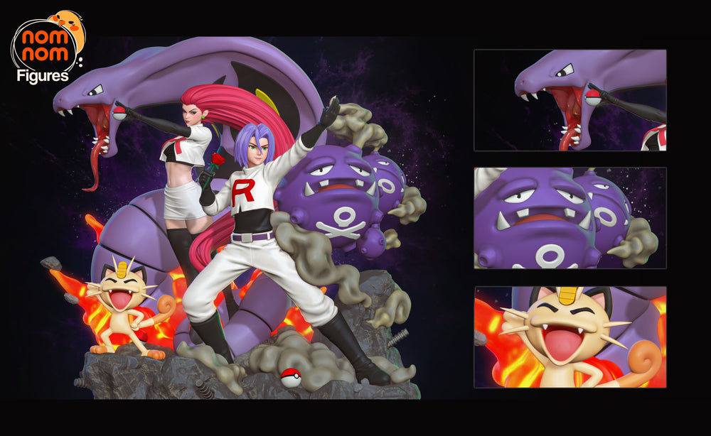 Team Rocket — Diorama Pokemon — Statue by NomNom