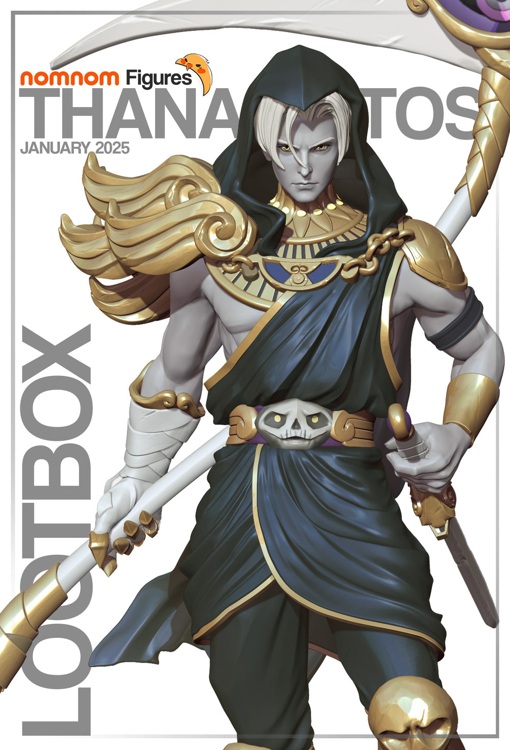 Thanatos — Hades — Statue by NomNom