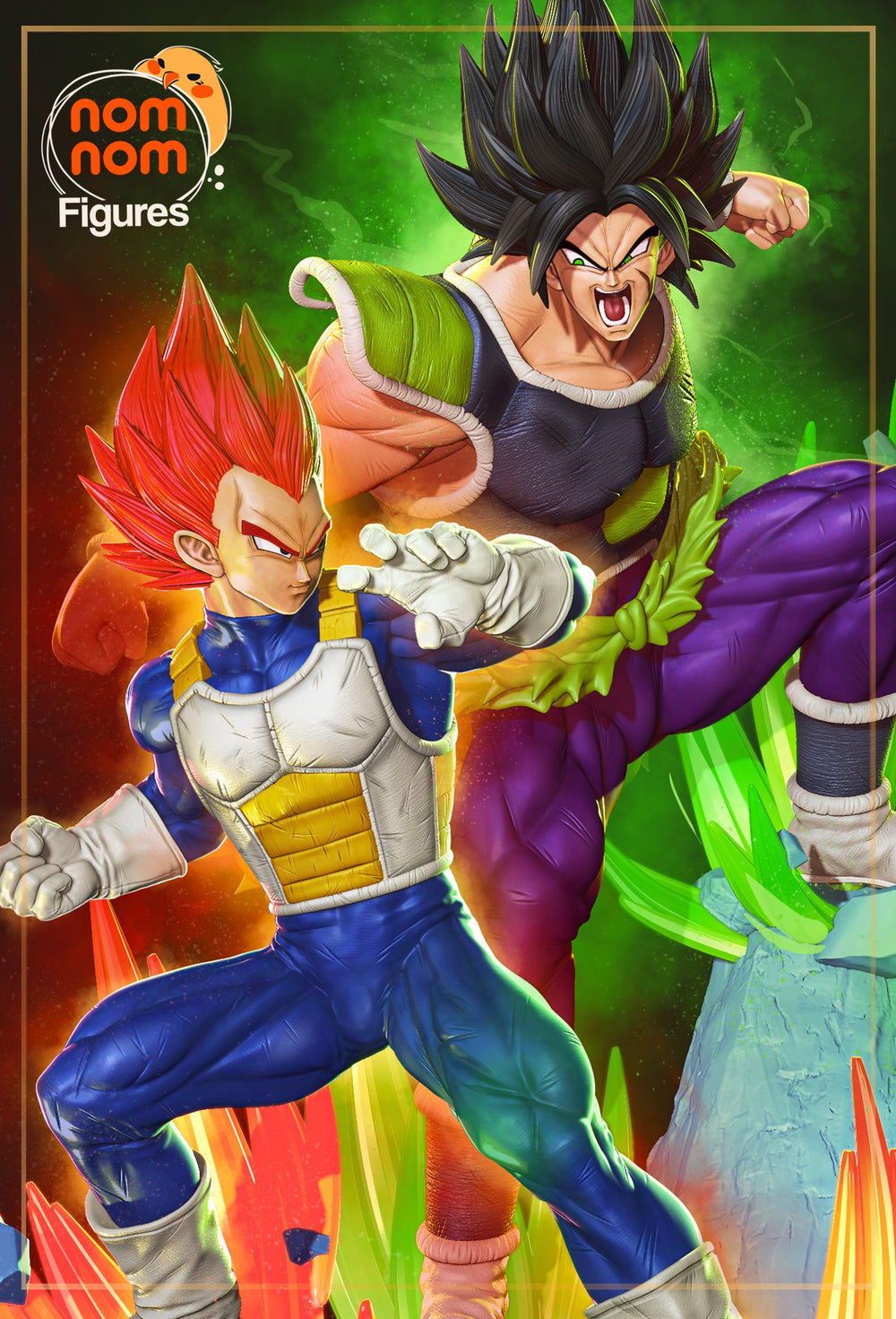 Vegeta vs Broly — Dragonball Z — Statue by NomNom