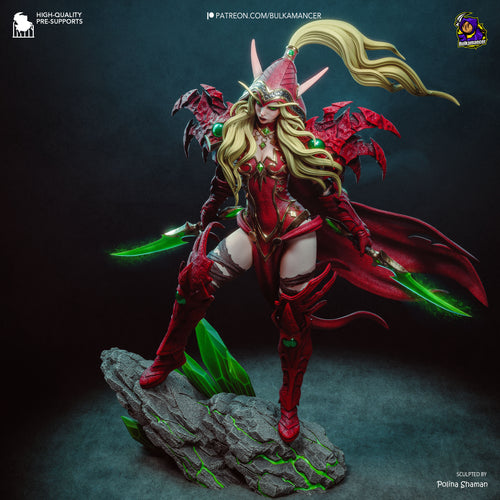 Valeera — warcraft — Statue by Bulkamancer