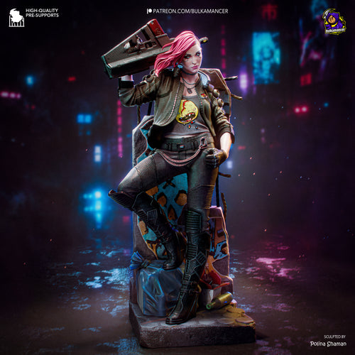 Valerie — Cyberpunk — Statue by Bulkamancer