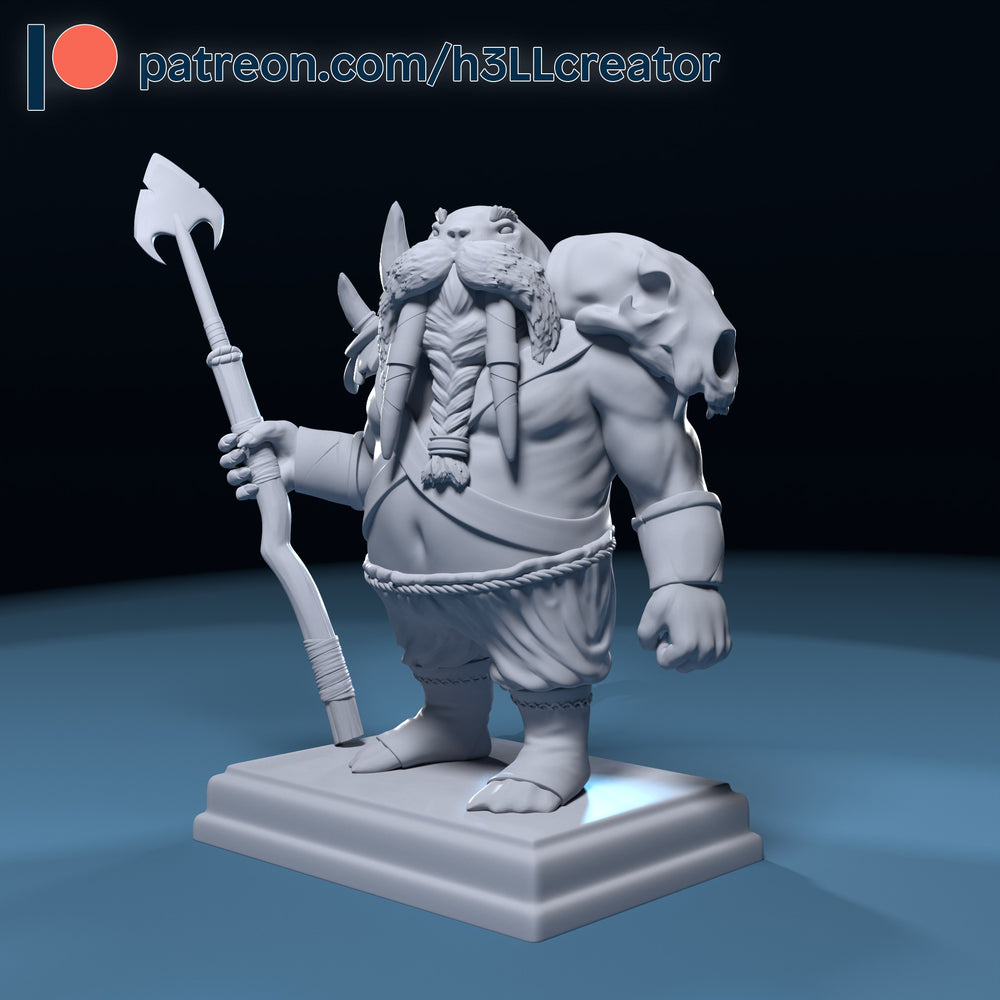 Walrus spear — creature-design — Statue by H3llcreator