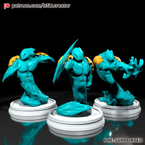 Water Elemental — water-creature — Statue by H3llcreator