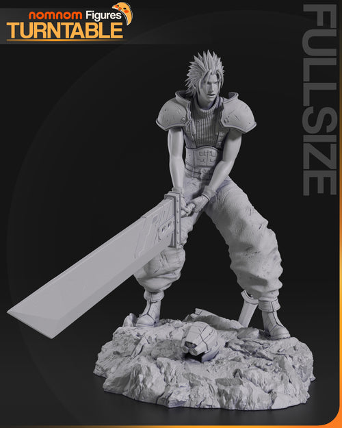 Zack Fair — Final Fantasy VII — Statue by NomNom