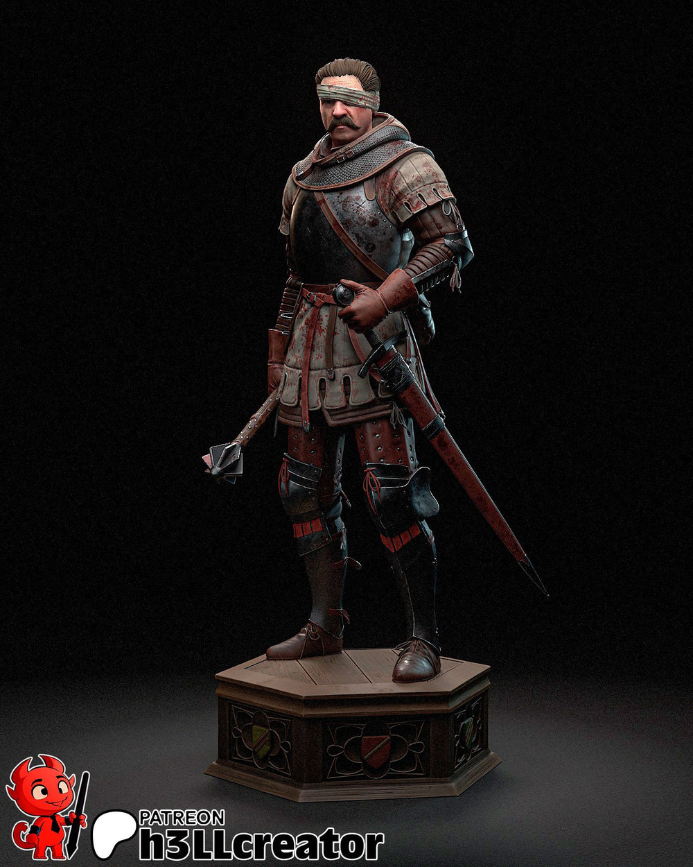 Zizka — deliverence — Statue by H3llcreator