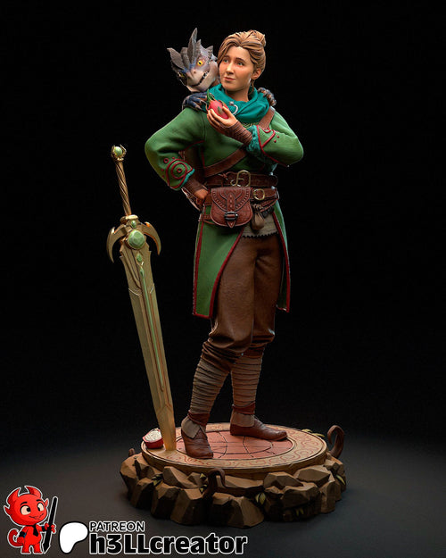 Zoe — split fiction — Statue by H3llcreator