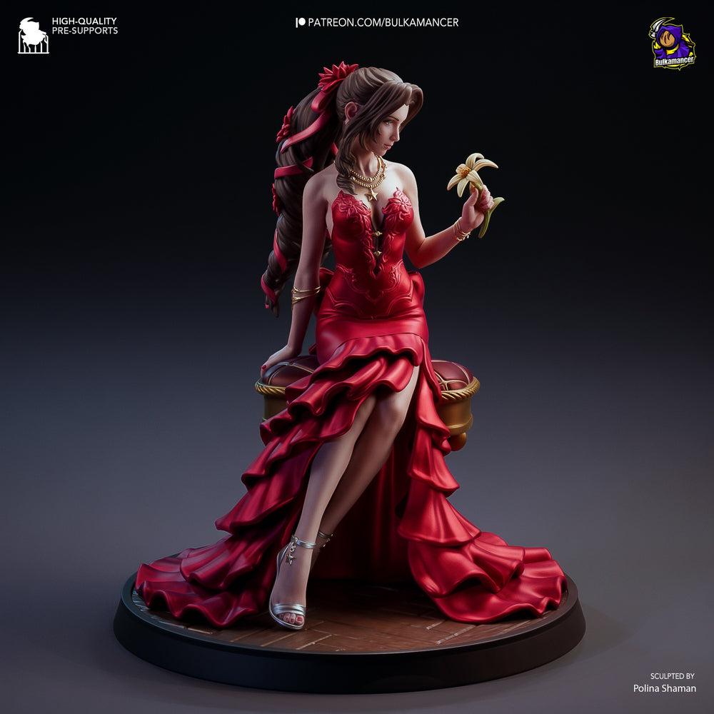 Aerith in Red Dress — Final Fantasy VII — Statue by Bulkamancer