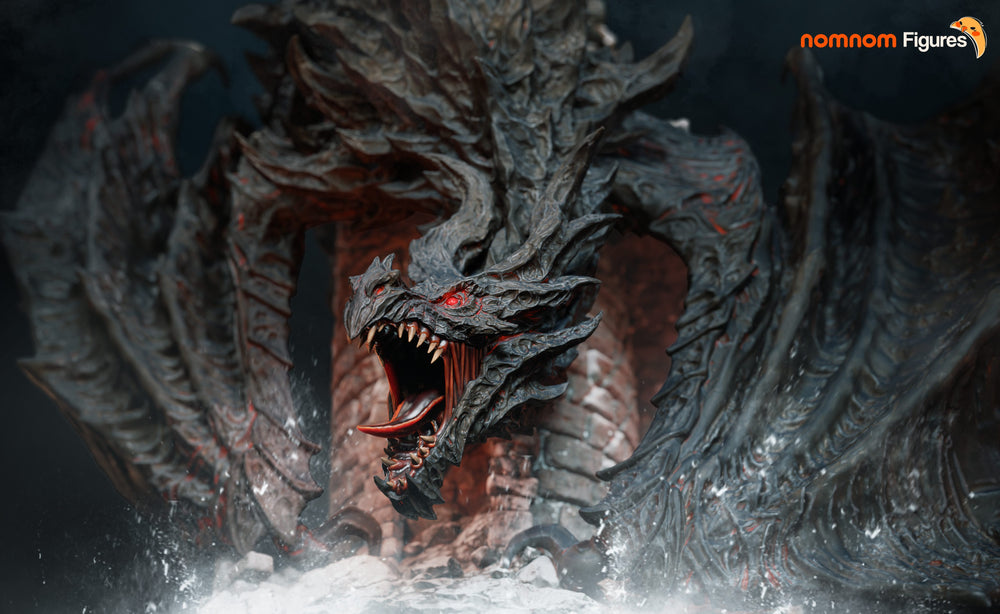 Alduin — The Elder Scrolls V — Statue by NomNom