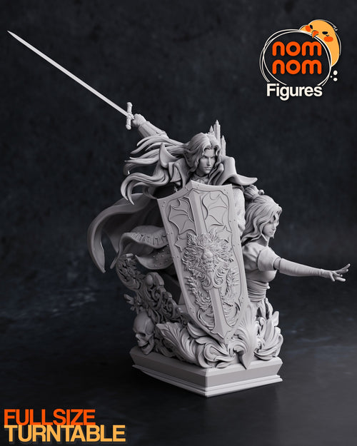 Alucard x Maria — Castlevania Symphony of the Night — Statue by NomNom