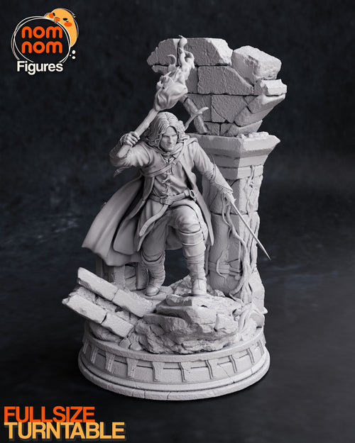 Aragorn — Lord of the Rings — Statue by NomNom