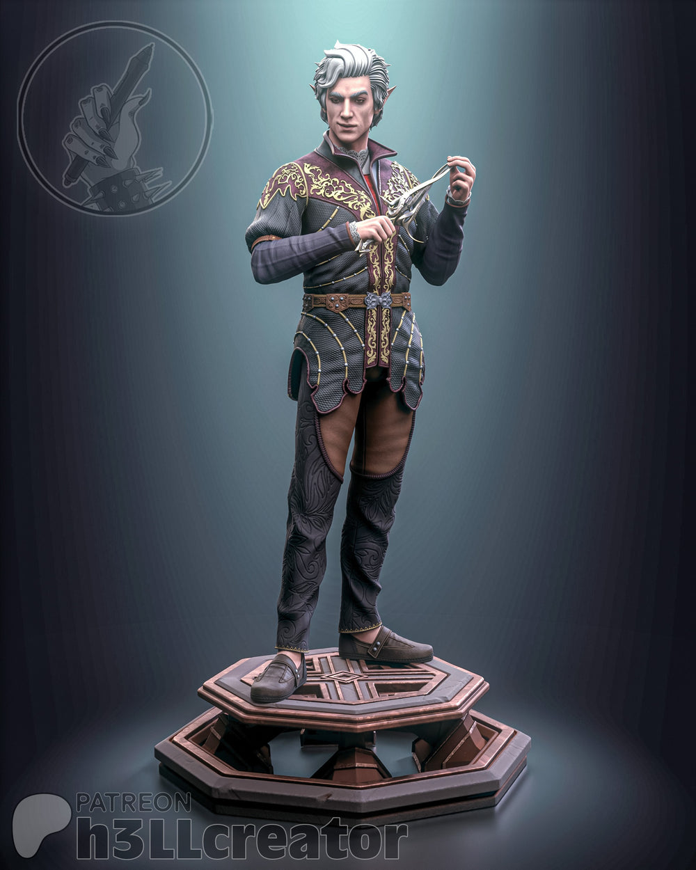 Astarion — baldur's gate 3 — Statue by H3llcreator
