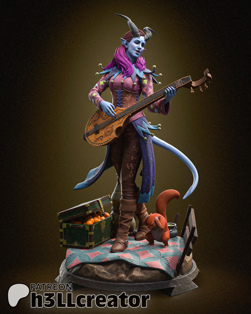 Alfira — baldurs gate — Statue by H3llcreator