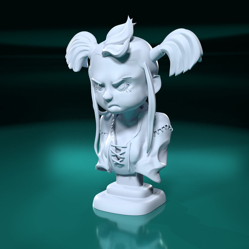 Baby Viking — chibi — Statue by H3llcreator