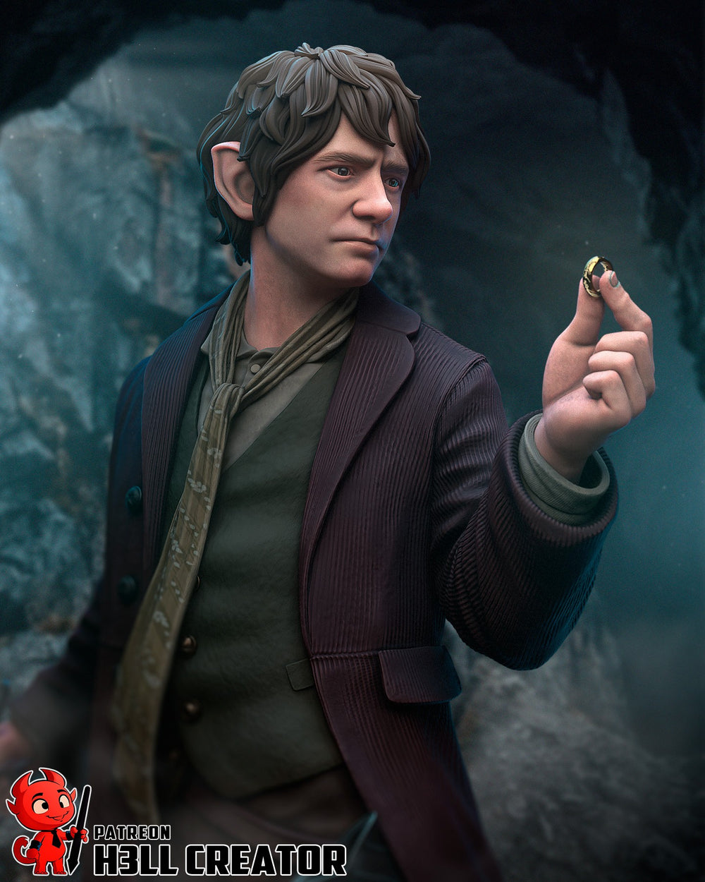 Bilbo Baggins — jrr-tolkien — Statue by H3llcreator