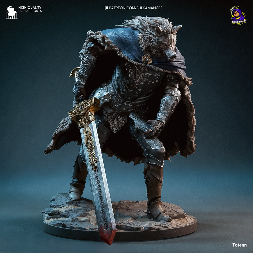 Blaidd the Half-Wolf — Elden Ring — Statue by Bulkamancer