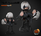 Chibi 2B and 9S — Nier Automata — Statue by NomNom