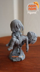 Chibi 2B and 9S — Nier Automata — Statue by NomNom