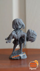 Chibi 2B and 9S — Nier Automata — Statue by NomNom