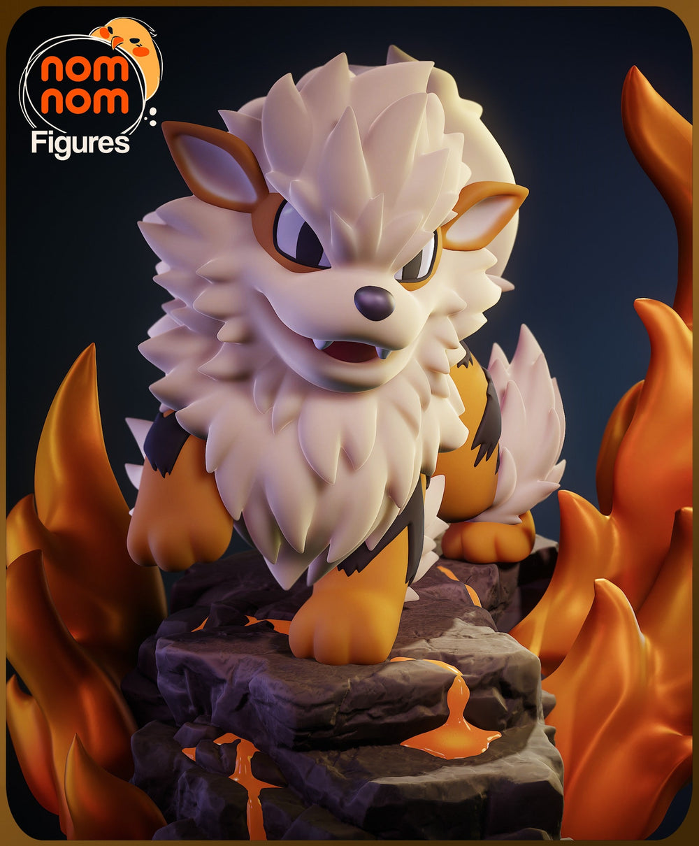Chibi Arcanine — Pokemon — Statue by NomNom