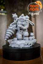 Chibi Big Daddy and Little Sister — Statue by NomNom