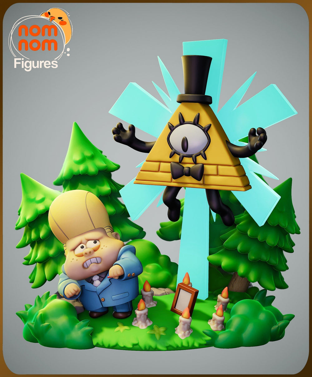 Chibi Bill Cypher — Gravity Falls — Statue by NomNom