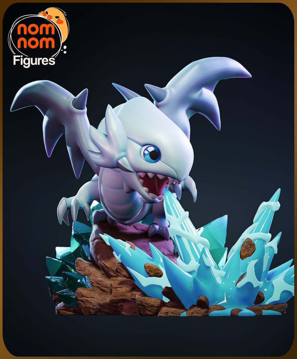 Chibi Blue Eyes White Dragon — Yu-Gi-Oh! — Statue by NomNom