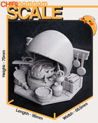Chibi Calcifer — Howl's moving castle — Statue by NomNom