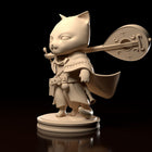Chibi Cat Bard — anime-style — Statue by H3llcreator