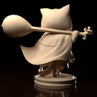Chibi Cat Bard — anime-style — Statue by H3llcreator