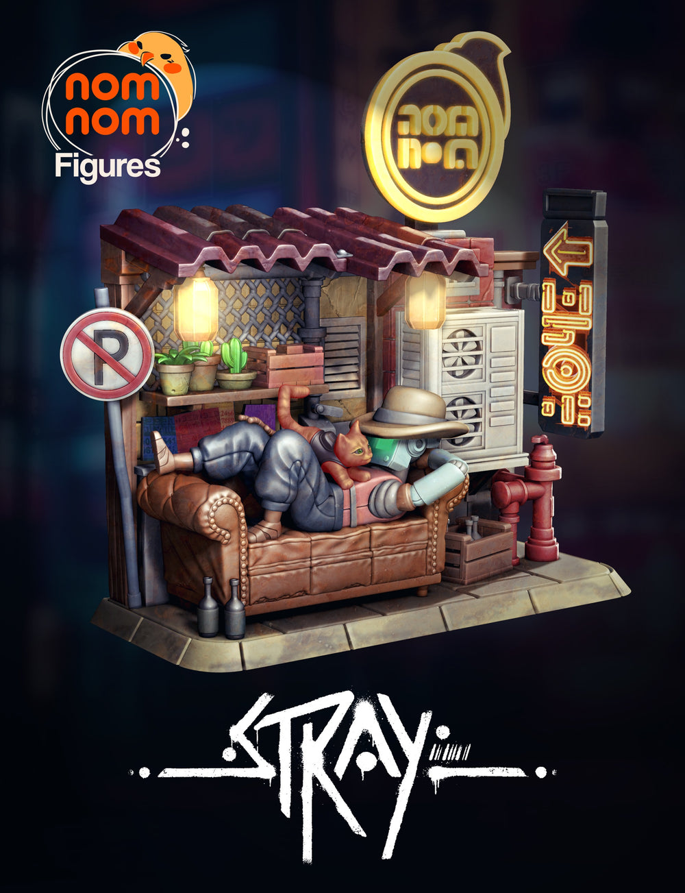 Chibi Cat — Stray — Statue by NomNom