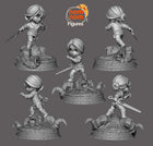 Chibi Ciri — Witcher — Statue by NomNom