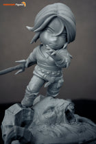 Chibi Ciri — Witcher — Statue by NomNom